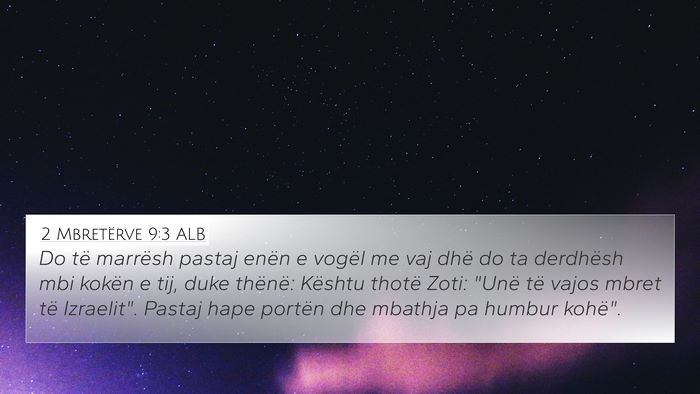 2 Mbretërve 9:3 ALB Bible Verse Image