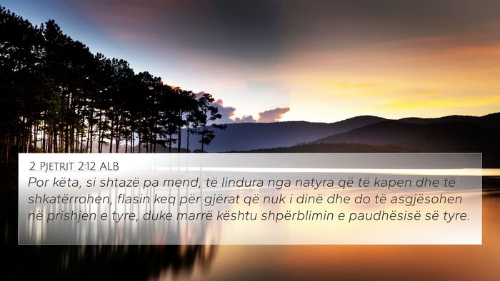 2 Pjetrit 2:12 ALB Bible Verse Image