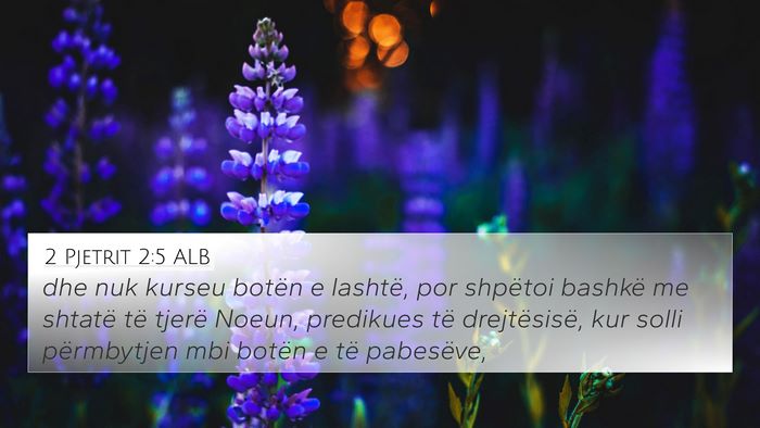 2 Pjetrit 2:5 ALB Bible Verse Image