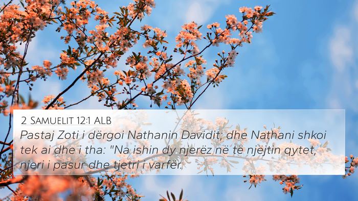 2 Samuelit 12:1 ALB Bible Verse Image