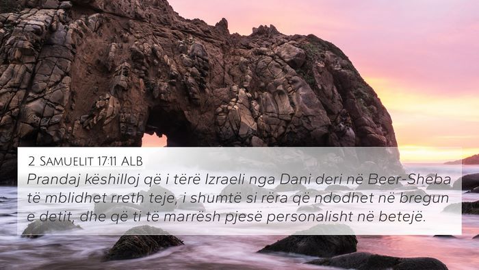 2 Samuelit 17:11 ALB Bible Verse Image