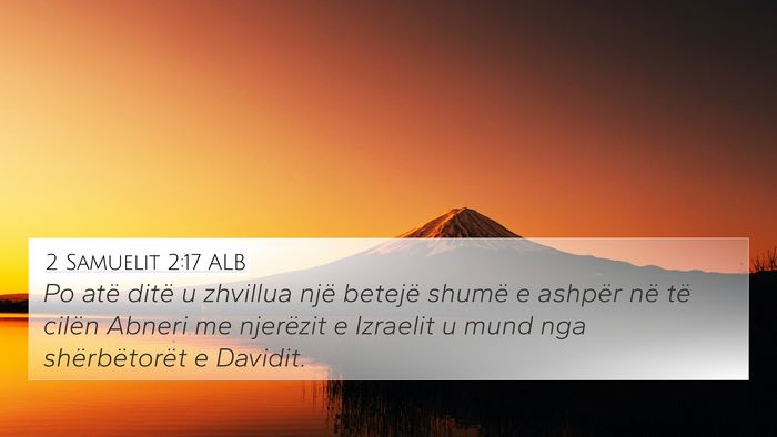 2 Samuelit 2:17 ALB Bible Verse Image