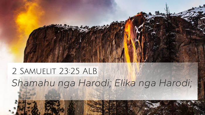 2 Samuelit 23:25 ALB Bible Verse Image