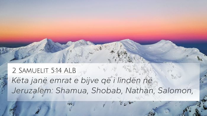 2 Samuelit 5:14 ALB Bible Verse Image