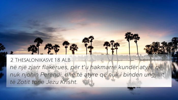 2 Thesalonikasve 1:8 ALB Bible Verse Image