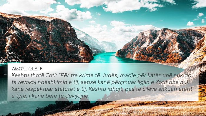 Amosi 2:4 ALB Bible Verse Image