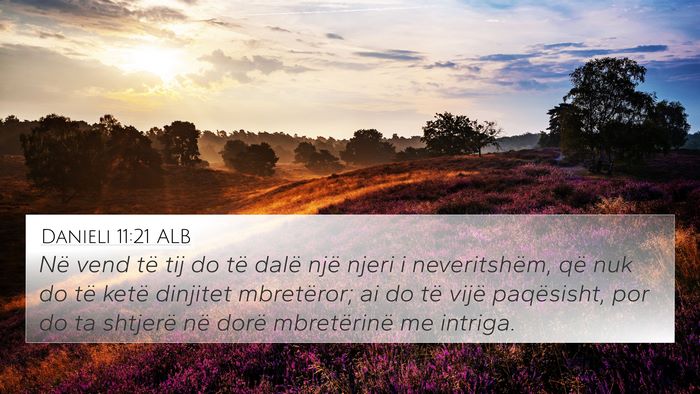 Danieli 11:21 ALB Bible Verse Image