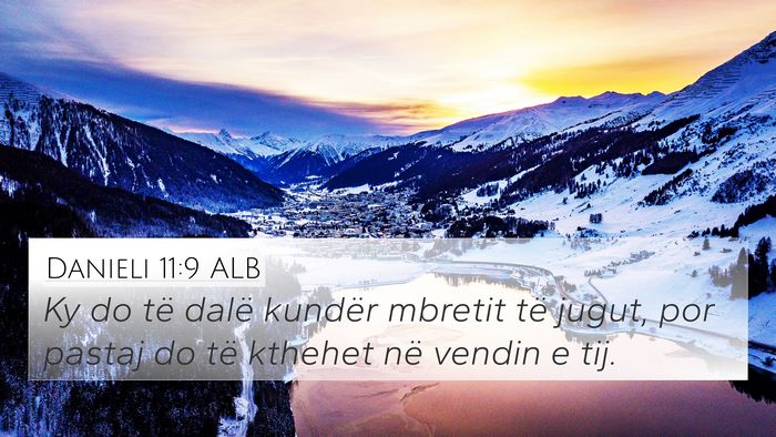 Danieli 11:9 ALB Bible Verse Image
