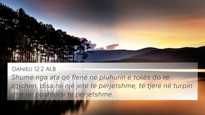 Danieli 12:2 ALB Bible Verse Image
