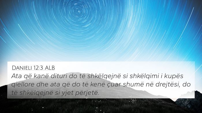 Danieli 12:3 ALB Bible Verse Image