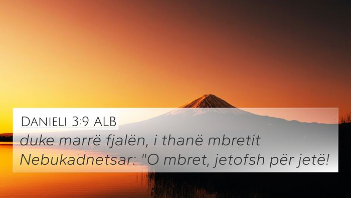 Danieli 3:9 ALB Bible Verse Image