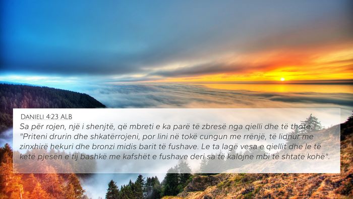 Danieli 4:23 ALB Bible Verse Image