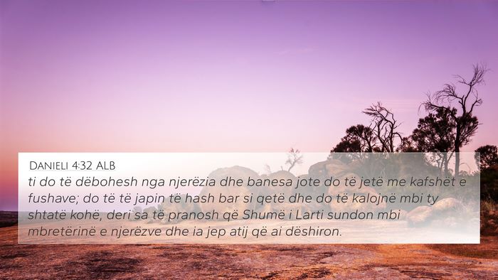 Danieli 4:32 ALB Bible Verse Image