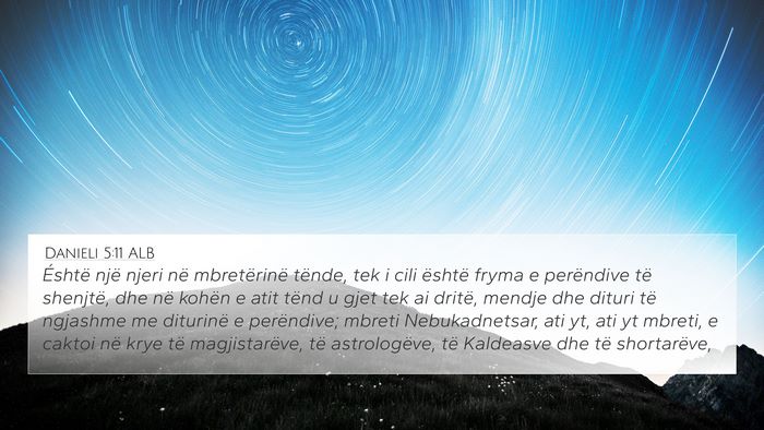 Danieli 5:11 ALB Bible Verse Image