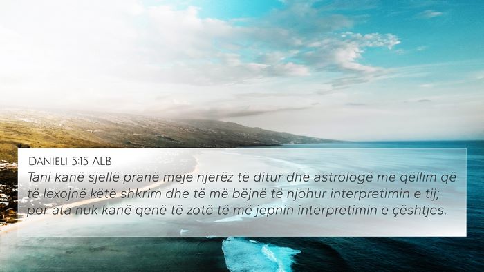 Danieli 5:15 ALB Bible Verse Image