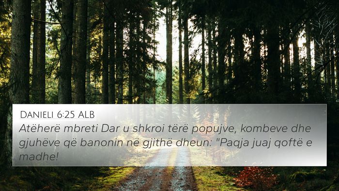 Danieli 6:25 ALB Bible Verse Image