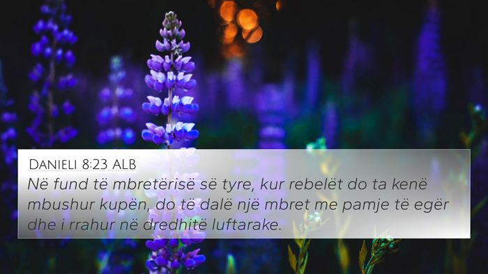 Danieli 8:23 ALB Bible Verse Image