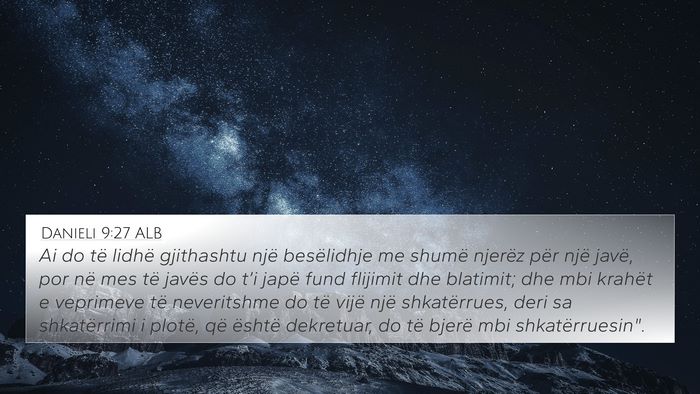 Danieli 9:27 ALB Bible Verse Image