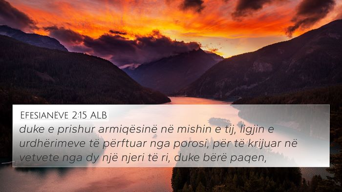 Efesianëve 2:15 ALB Bible Verse Image