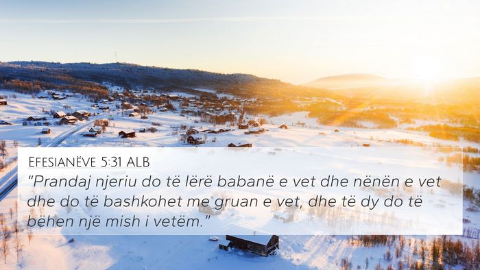 Efesianëve 5:31 ALB Bible Verse Image