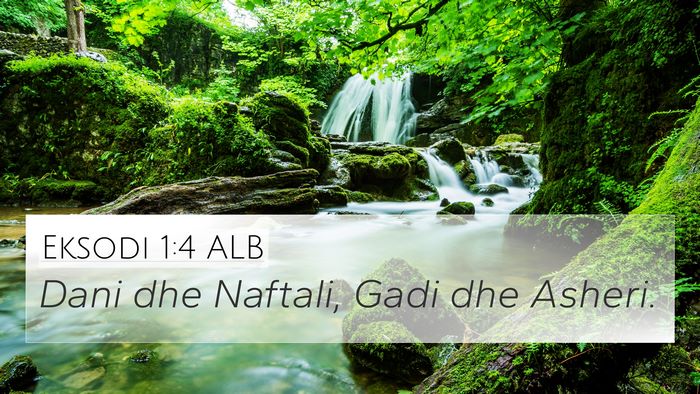 Eksodi 1:4 ALB 4K Wallpaper - Dani dhe Naftali, Gadi dhe - 4K Wallpaper Bible Verse