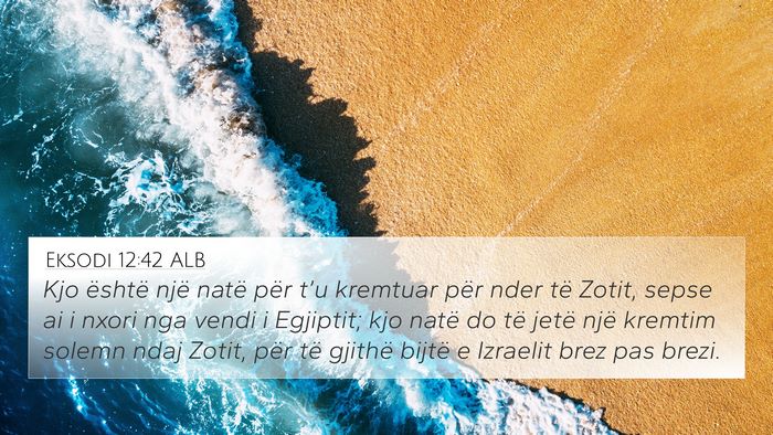 Eksodi 12:42 ALB 4K Wallpaper - Kjo është një natë për t’u kremtuar për - 4K Wallpaper Bible Verse