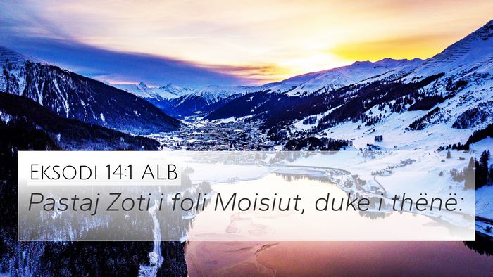 Eksodi 14:1 ALB Bible Verse Image
