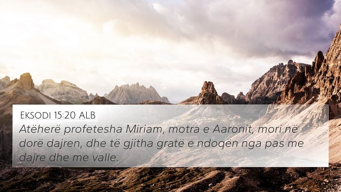 Eksodi 15:20 ALB Bible Verse Image
