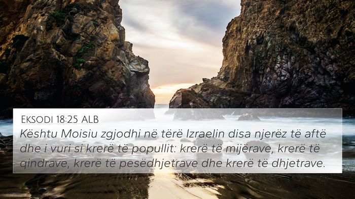 Eksodi 18:25 ALB Bible Verse Image
