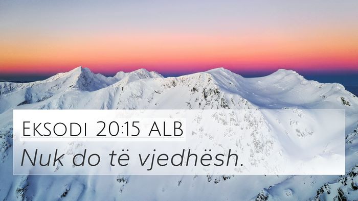 Eksodi 20:15 ALB Bible Verse Image
