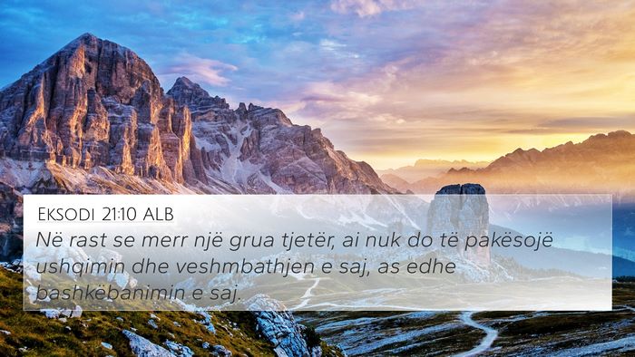 Eksodi 21:10 ALB Bible Verse Image