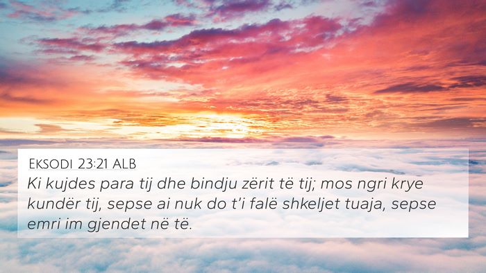 Eksodi 23:21 ALB Bible Verse Image