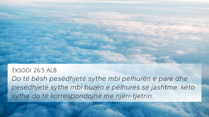 Eksodi 26:5 ALB Bible Verse Image