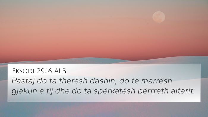 Eksodi 29:16 ALB Bible Verse Image