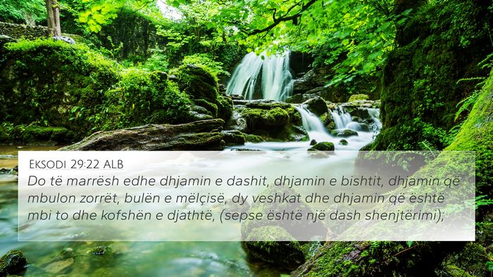 Eksodi 29:22 ALB Bible Verse Image