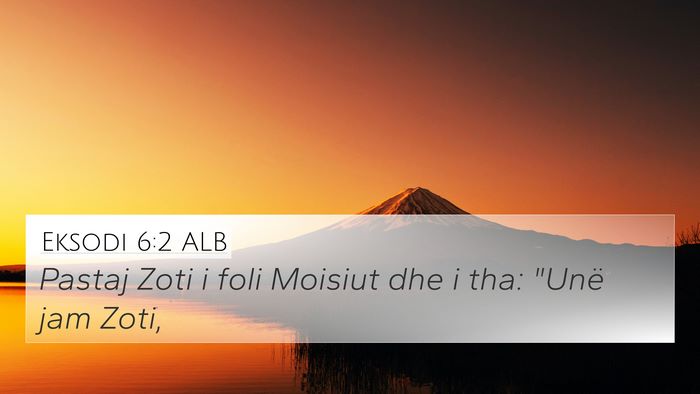 Eksodi 6:2 ALB Bible Verse Image