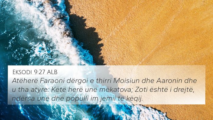 Eksodi 9:27 ALB Bible Verse Image