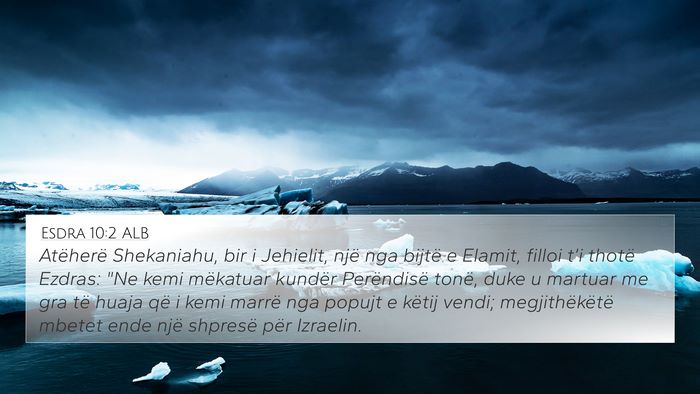 Esdra 10:2 ALB Bible Verse Image