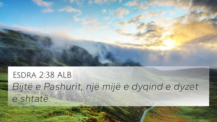 Esdra 2:38 ALB Bible Verse Image