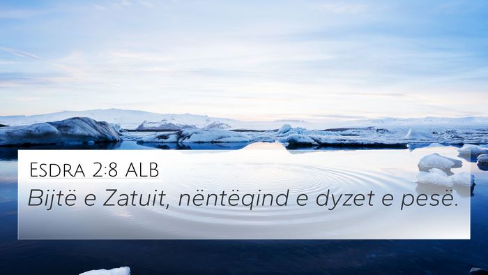 Esdra 2:8 ALB Bible Verse Image