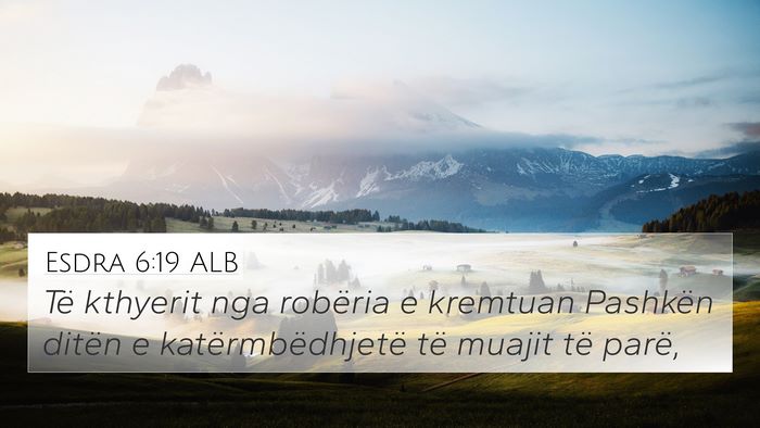 Esdra 6:19 ALB Bible Verse Image