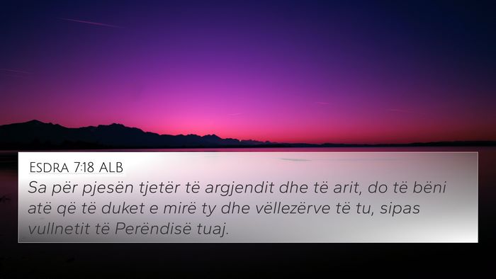 Esdra 7:18 ALB Bible Verse Image
