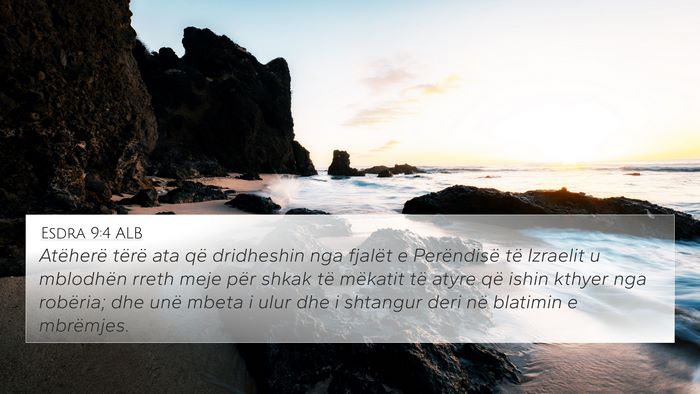 Esdra 9:4 ALB Bible Verse Image