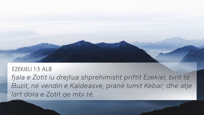 Ezekieli 1:3 ALB Bible Verse Image