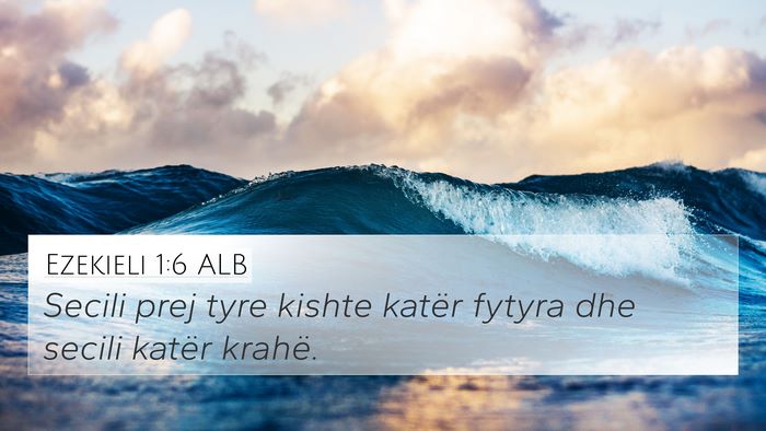 Ezekieli 1:6 ALB Bible Verse Image