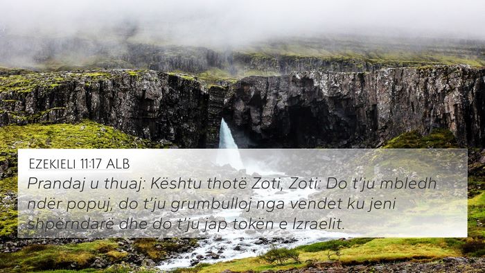 Ezekieli 11:17 ALB Bible Verse Image