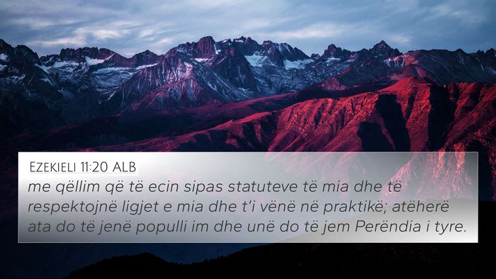 Ezekieli 11:20 ALB Bible Verse Image