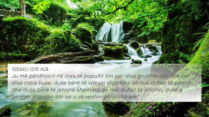 Ezekieli 13:19 ALB Bible Verse Image