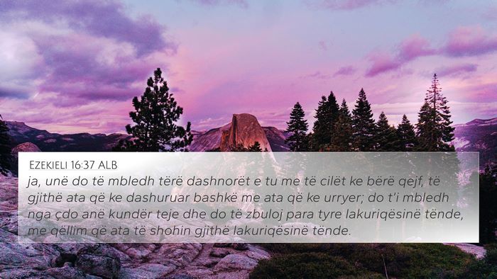 Ezekieli 16:37 ALB Bible Verse Image