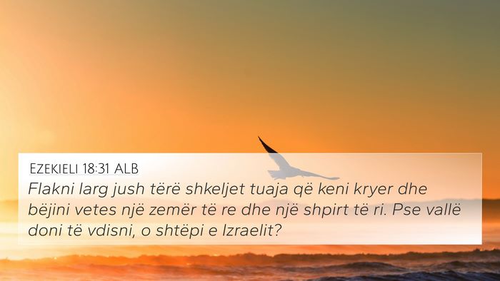 Ezekieli 18:31 ALB Bible Verse Image